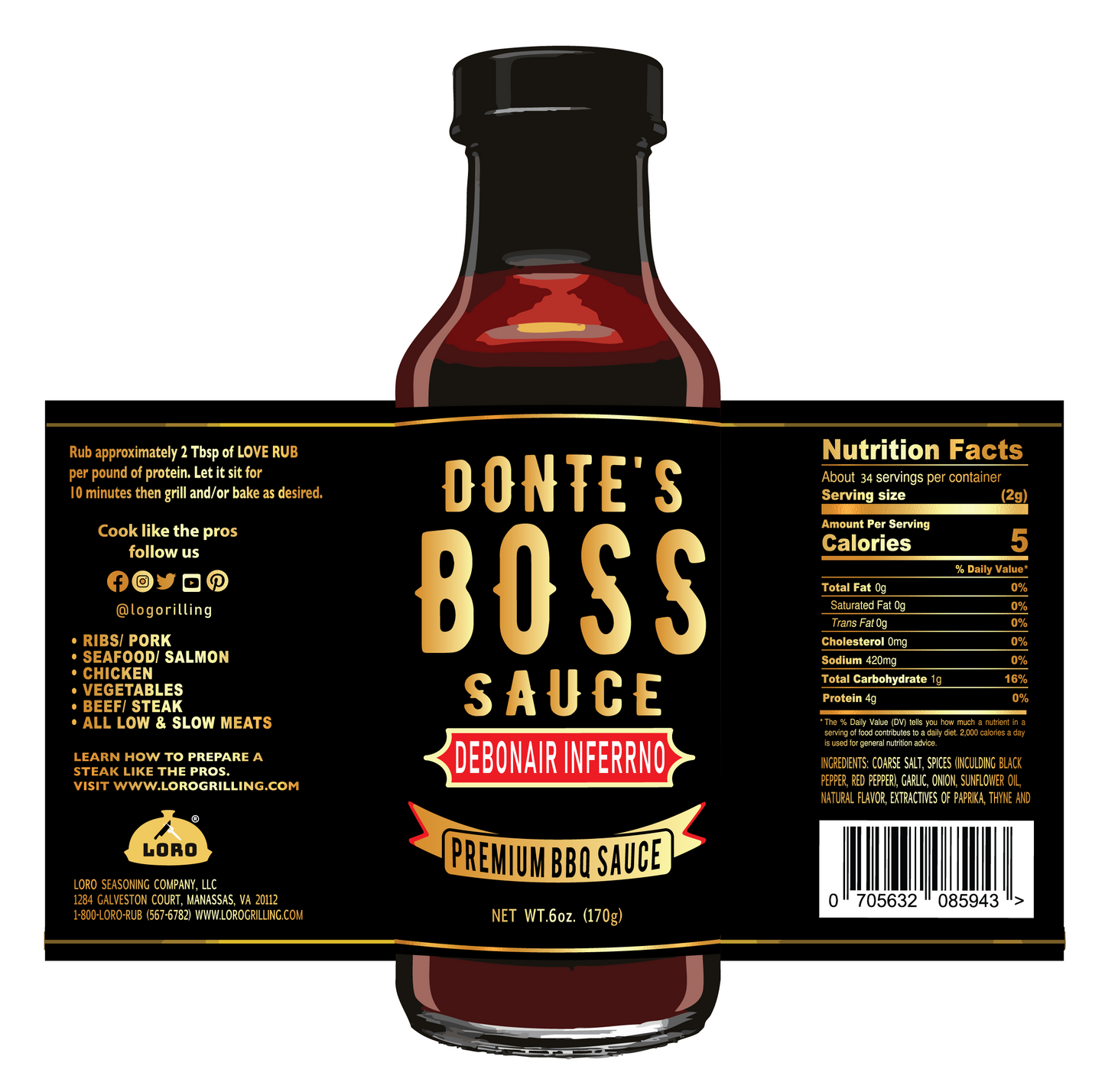 DEBONAIR INFERNO - A saucy mix of sweet molasses, zesty tang